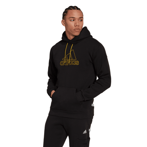 Adidas Winter Hoodie - Black/Yellow - Footkorner