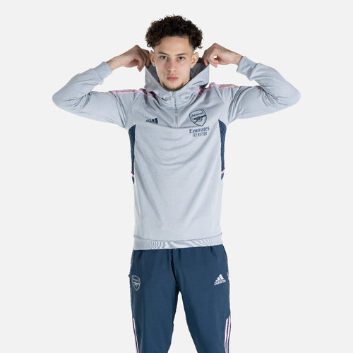 Arsenal Hoodie - Grey/Pink  - Footkorner
