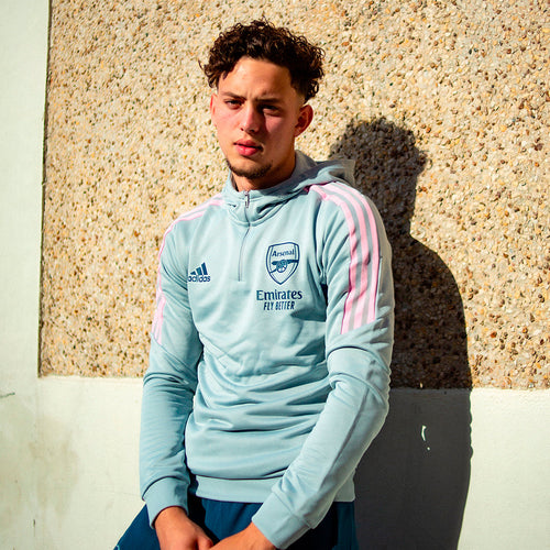 Arsenal Hoodie - Grey/Pink  - Footkorner