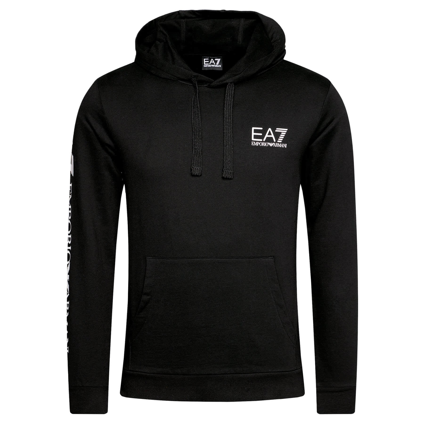 FootkornerEmporio Armani EA7 Train Logo Hoodie - Black