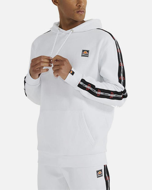 Ellesse Stefan Felpa con cappuccio - Bianco/Nero - Footkorner