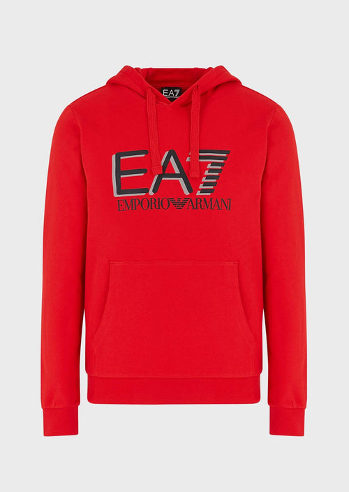Sudadera capuche EA7 Train Visibility - Rouge - Footkorner