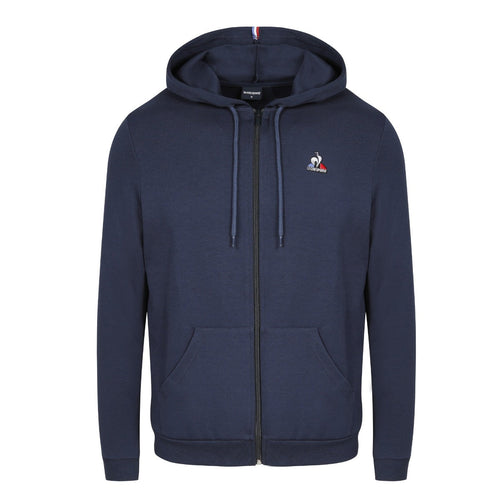Sweat zippé à Capuche Le Coq Sportif Essentiels - Bleu - Footkorner