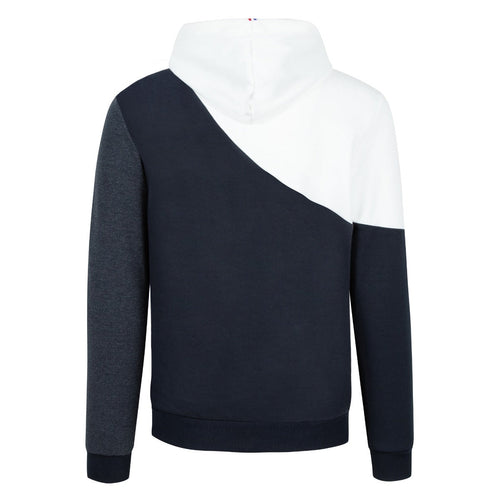 Sweat Capuche Le Coq Sportif Saison - Bleu/Blanc - Footkorner