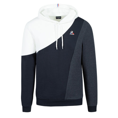 Sweat Capuche Le Coq Sportif Saison - Bleu/Blanc - Footkorner