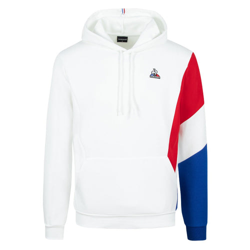 Sweat Capuche Le Coq Sportif Tricolore - Blanc - Footkorner