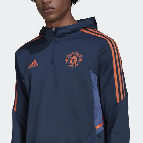 Manchester United Condivo Hoodie - Blue/Orange - Footkorner