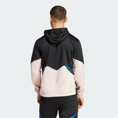 Felpa con cappuccio Condivo del Manchester United - Nero/Blu/Beige - Footkorner