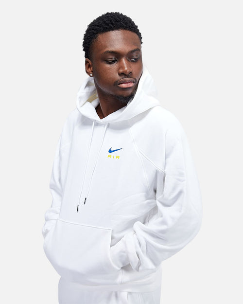 Nike Air Hoodie – Weiß/Blau/Gelb - Footkorner
