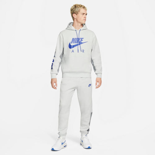 Nike Air Fleece Hoodie – Grau/Blau - Footkorner
