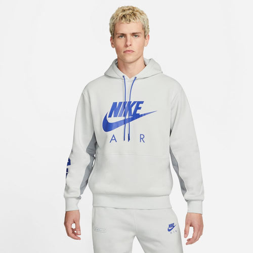 Nike Air Fleece Hoodie – Grau/Blau - Footkorner