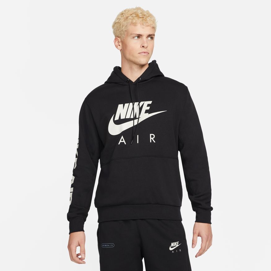 Sweat à capuche Nike Air Fleece - Noir/Blanc