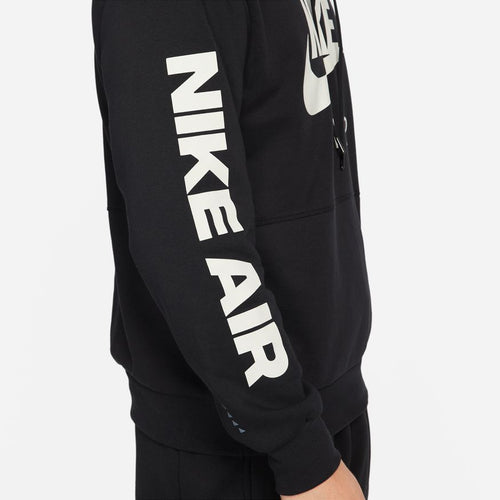 Nike Air Fleece Hoodie – Schwarz/Weiß - Footkorner