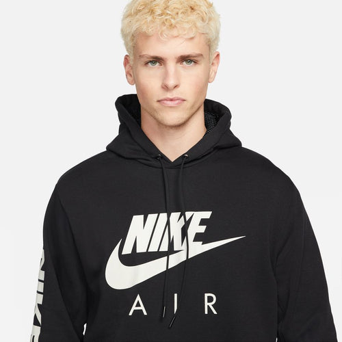 Nike Air Fleece Hoodie – Schwarz/Weiß - Footkorner