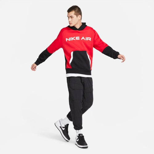 Sudadera Nike Air Fleece - Rojo/Negro - Footkorner