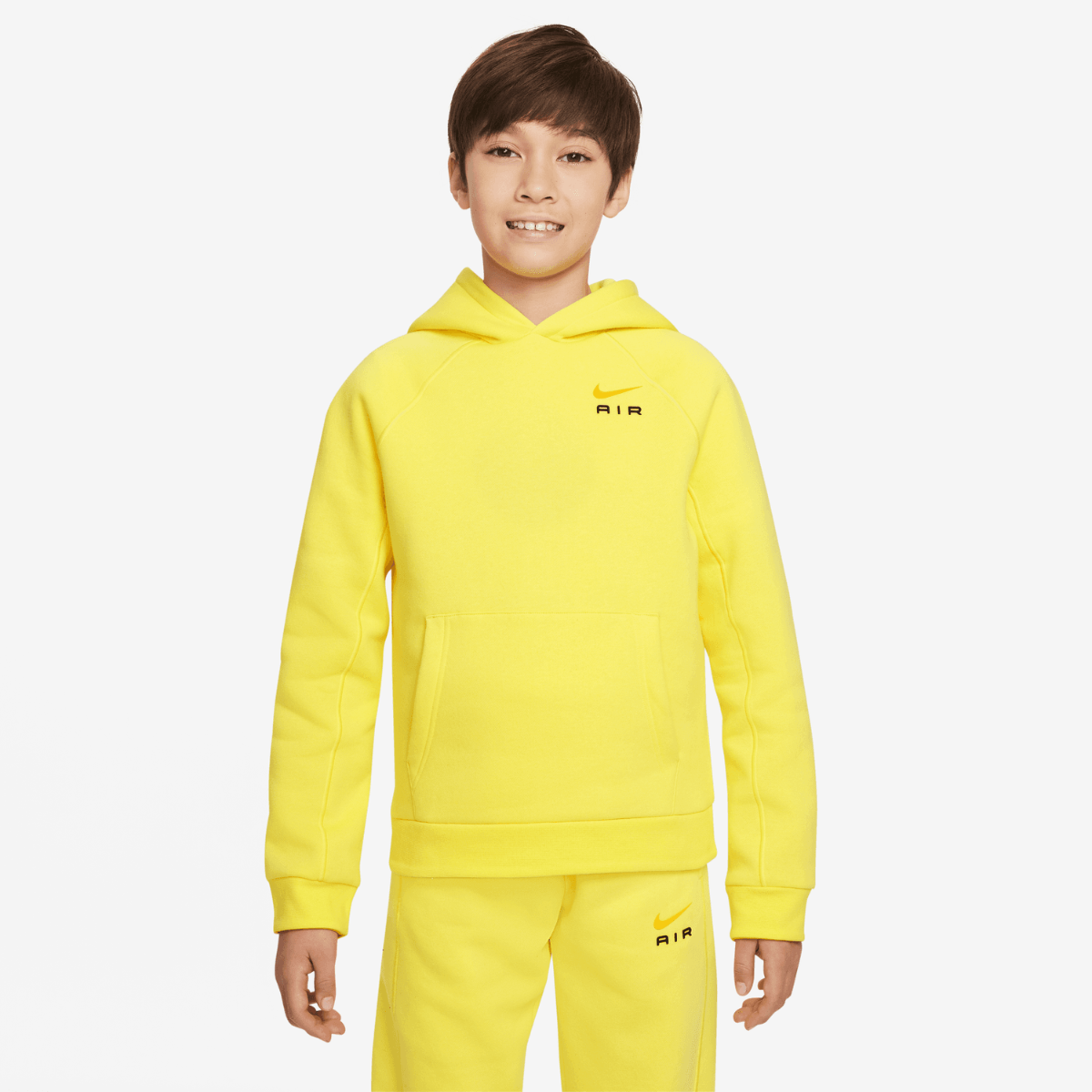 Nike Air Junior Hoodie - Yellow/Black/Orange