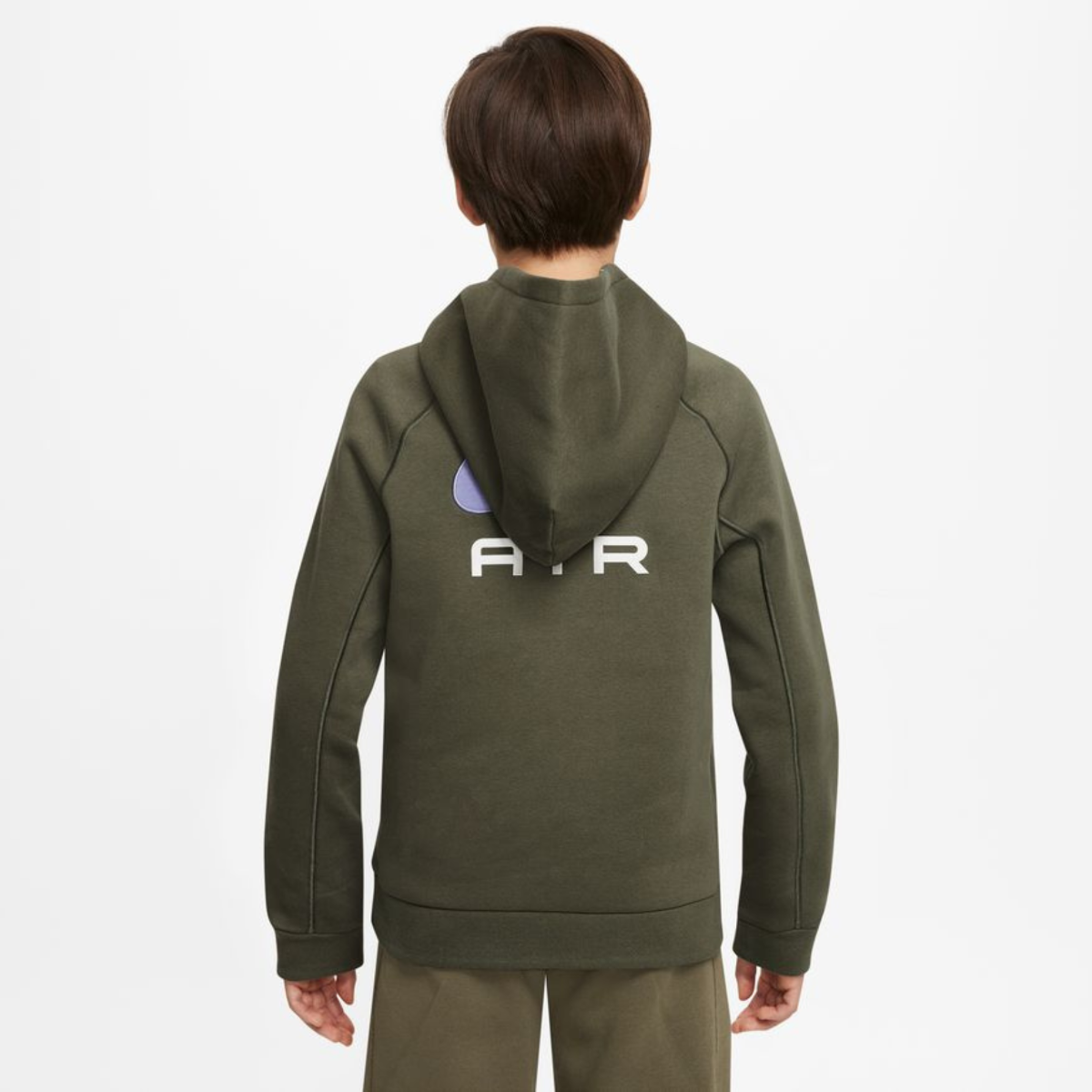 Nike Air Junior Hoodie – Khaki/Lila/Weiß