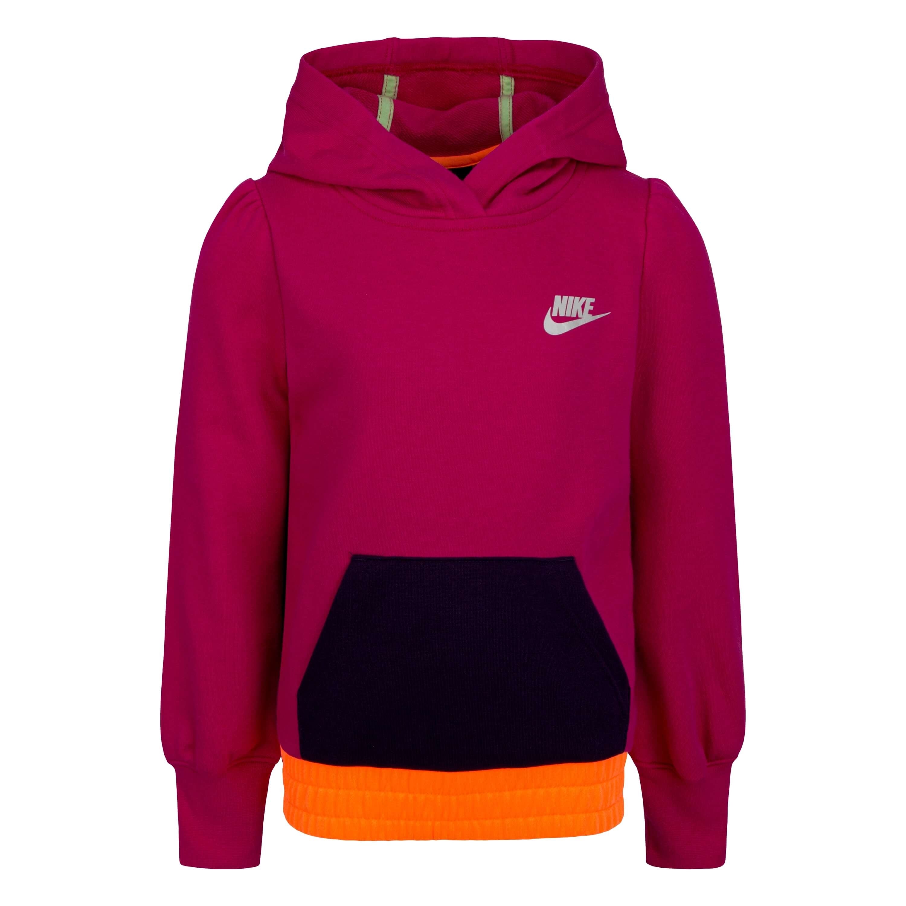 Nike Sportswear Girls' Hooded Sweatshirt - Fuchsia