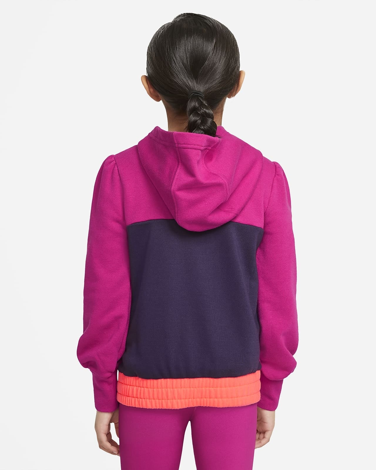 Nike Sportswear Girls' Hooded Sweatshirt - Fuchsia