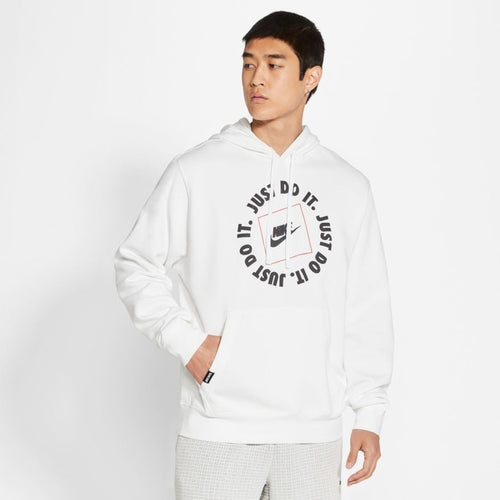 Sweat Capuche Nike Just Do It Fleece - Blanc - Footkorner