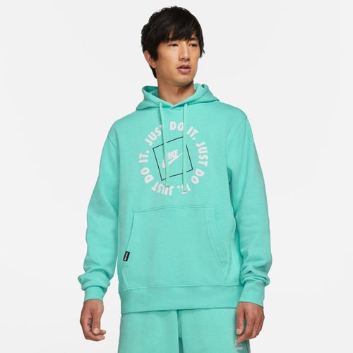 Nike Just Do It Fleece Hoodie - Green - Footkorner