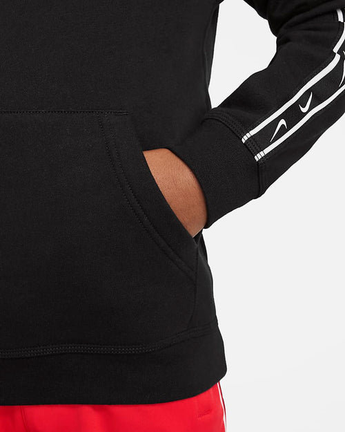 Felpa con cappuccio Junior Nike Repeat - nera/bianca - Footkorner