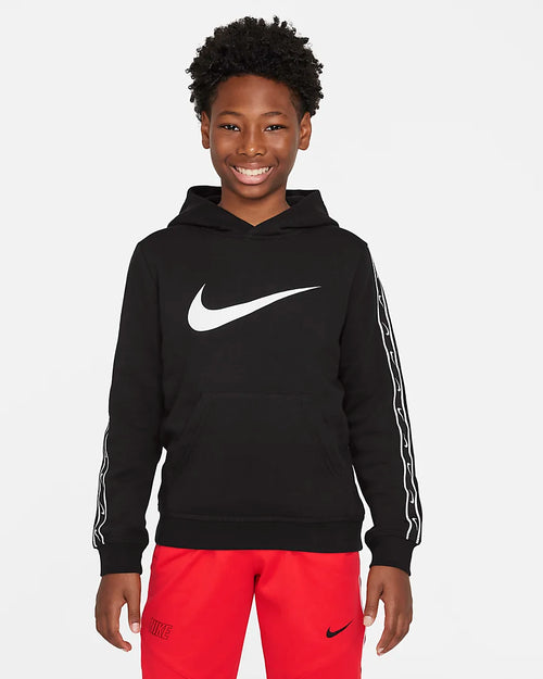 Felpa con cappuccio Junior Nike Repeat - nera/bianca - Footkorner