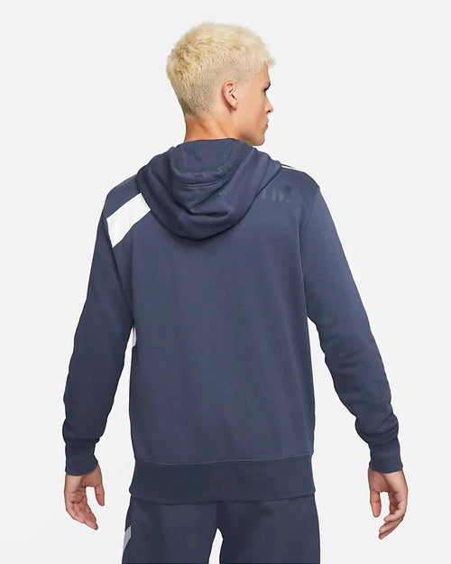 Sweat Capuche Nike Swoosh - Bleu - Footkorner