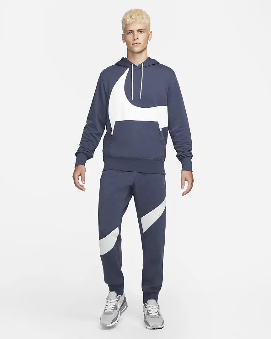 FootkornerSweat Capuche Nike Swoosh - Bleu