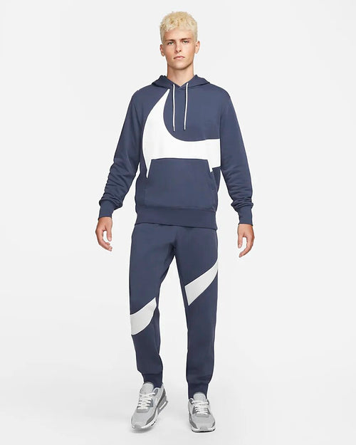 Sweat Capuche Nike Swoosh - Bleu - Footkorner