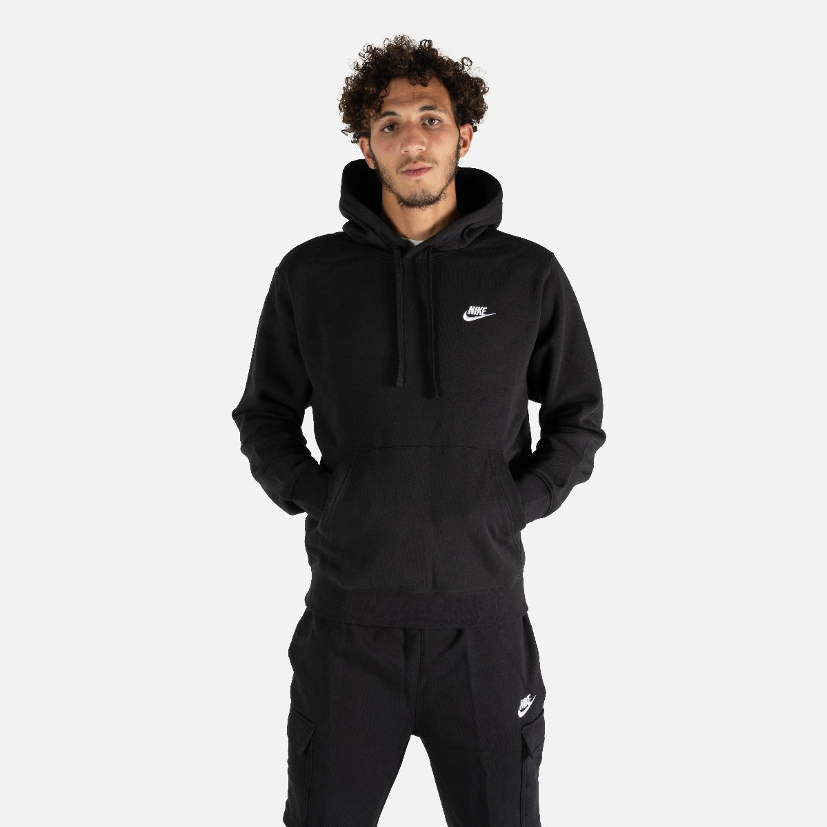 Sudadera capuche Nike Sportswear Club fleece - Noir