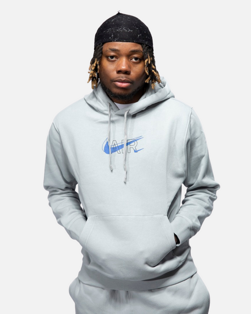 Nike Sportswear Club Hoodie - Grey/Blue - Footkorner