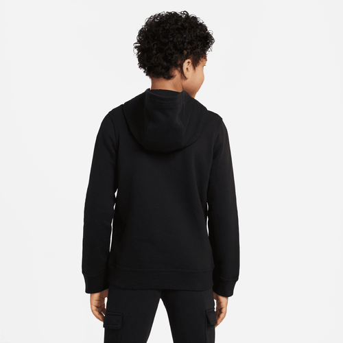 Felpa con cappuccio Nike Sportswear Club Junior - nera/bianca - Footkorner