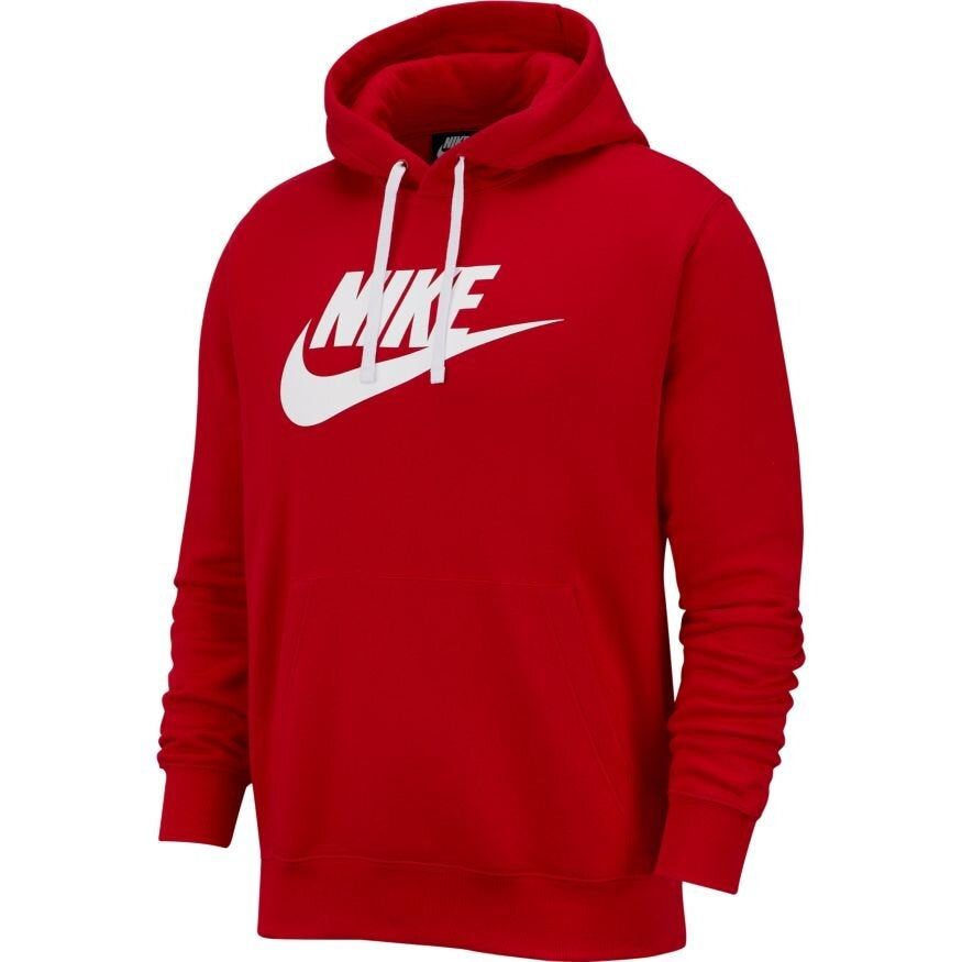 FootkornerSweat capuche Nike Sportswear Club - Rouge/Blanc