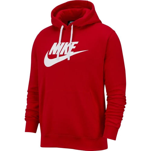 Sweat capuche Nike Sportswear Club - Rouge/Blanc - Footkorner