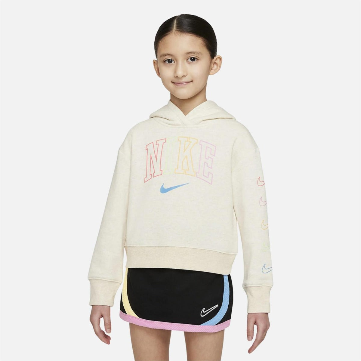 Sudadera Capuche Nike Sportswear Niño - Beige/Rosa