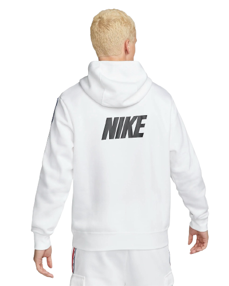 Nike Sportswear Fleece Hoodie – Weiß/Blau/Rot