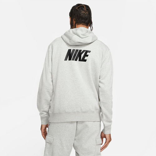 Nike Sportswear Fleece Hoodie - Grey/Black - Footkorner