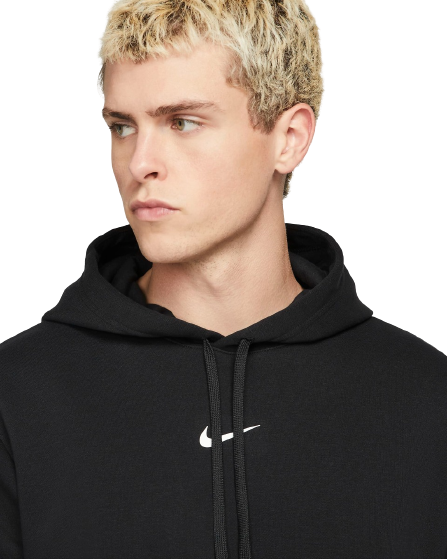 Sweat à capuche Nike Sportswear Fleece - Noir/Blanc - Footkorner