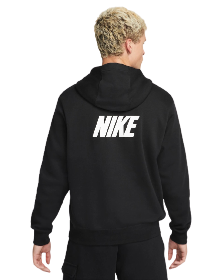Sweat à capuche Nike Sportswear Fleece - Noir/Blanc - Footkorner
