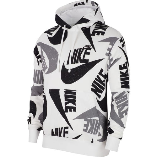 Sweat capuche Nike Sportswear Club - Blanc/Noir - Footkorner