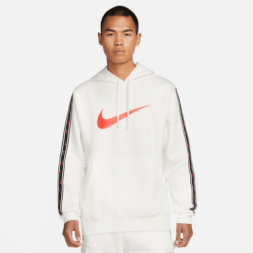 Sweat à capuche Nike Sportswear Repeat - Blanc/Rouge/Noir - Footkorner