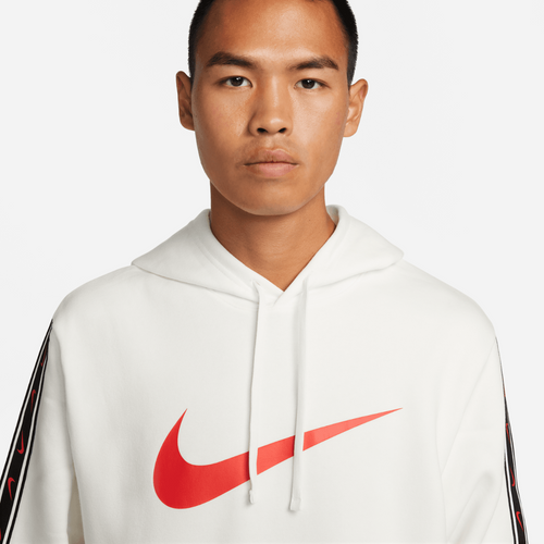 Sweat à capuche Nike Sportswear Repeat - Blanc/Rouge/Noir - Footkorner