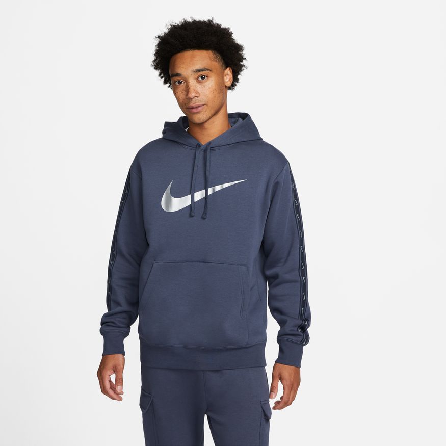 Nike Sportswear Repeat Hoodie - Blue/Grey