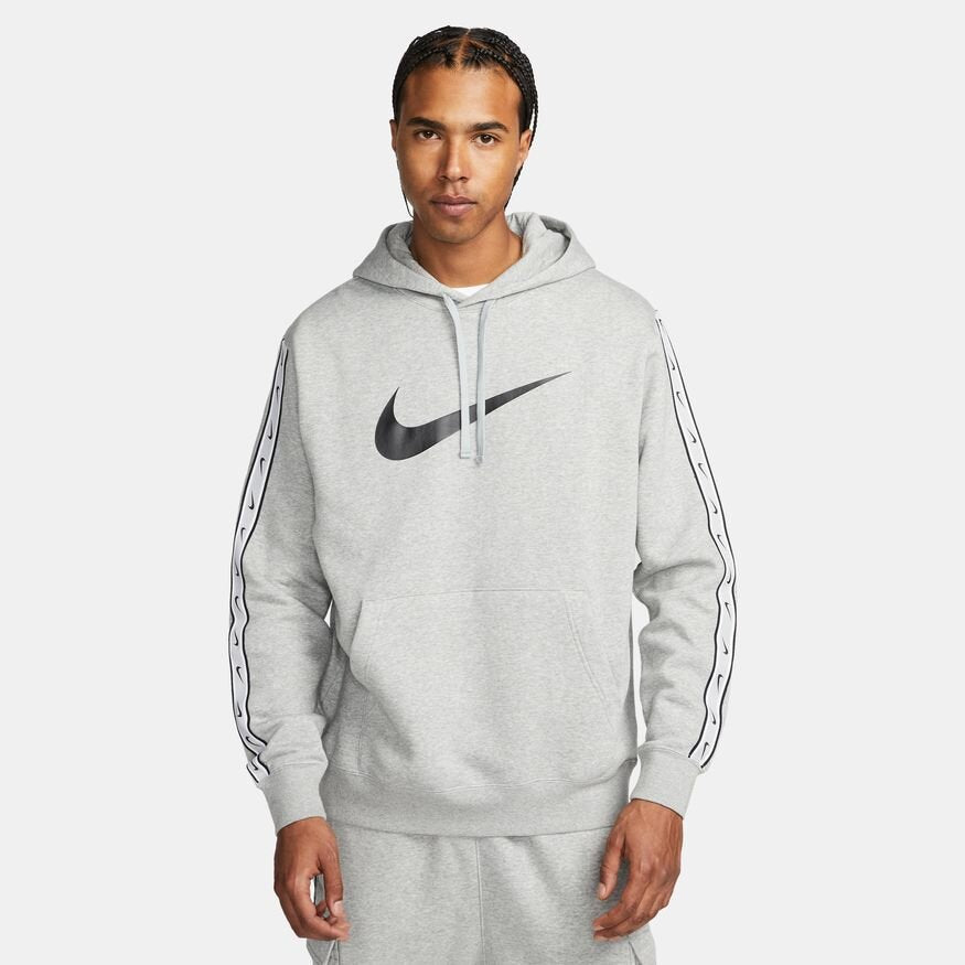 Nike Sportswear Repeat Hoodie – Grau/Schwarz