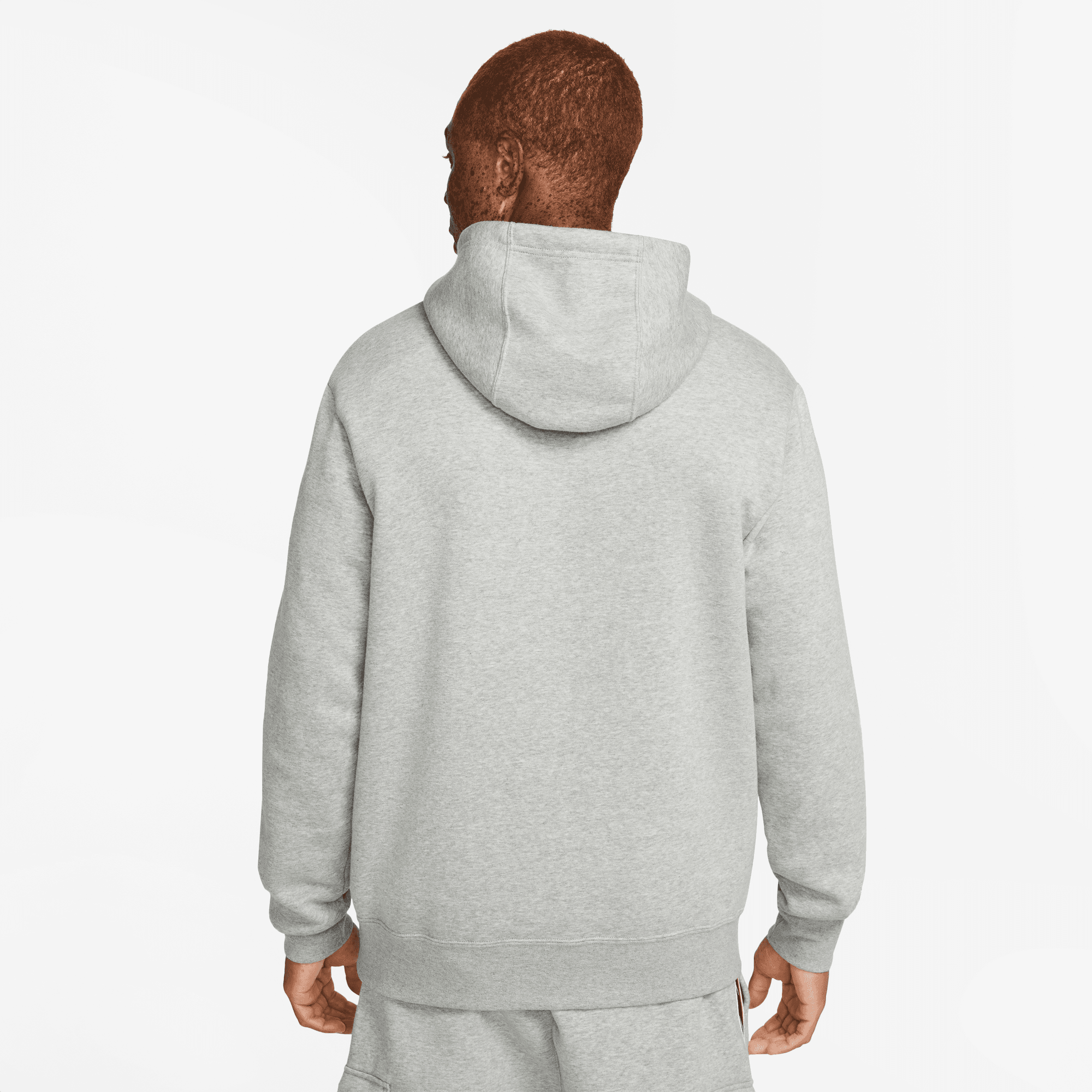 Nike Sportswear Repeat Hoodie – Grau/Rot
