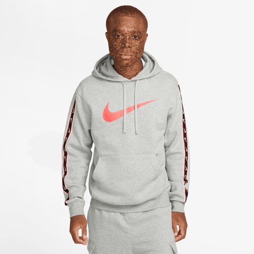 Sweat à capuche Nike Sportswear Repeat - Gris/Rouge - Footkorner