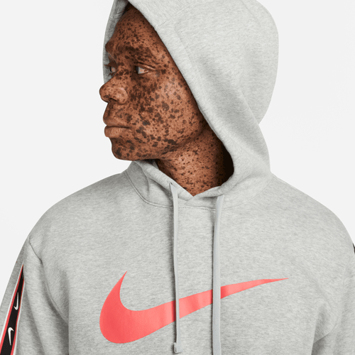 Sweat à capuche Nike Sportswear Repeat - Gris/Rouge - Footkorner