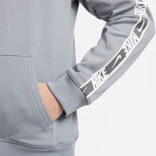 Nike Sportswear Repeat Junior Hoodie - Grey/White/Black - Footkorner