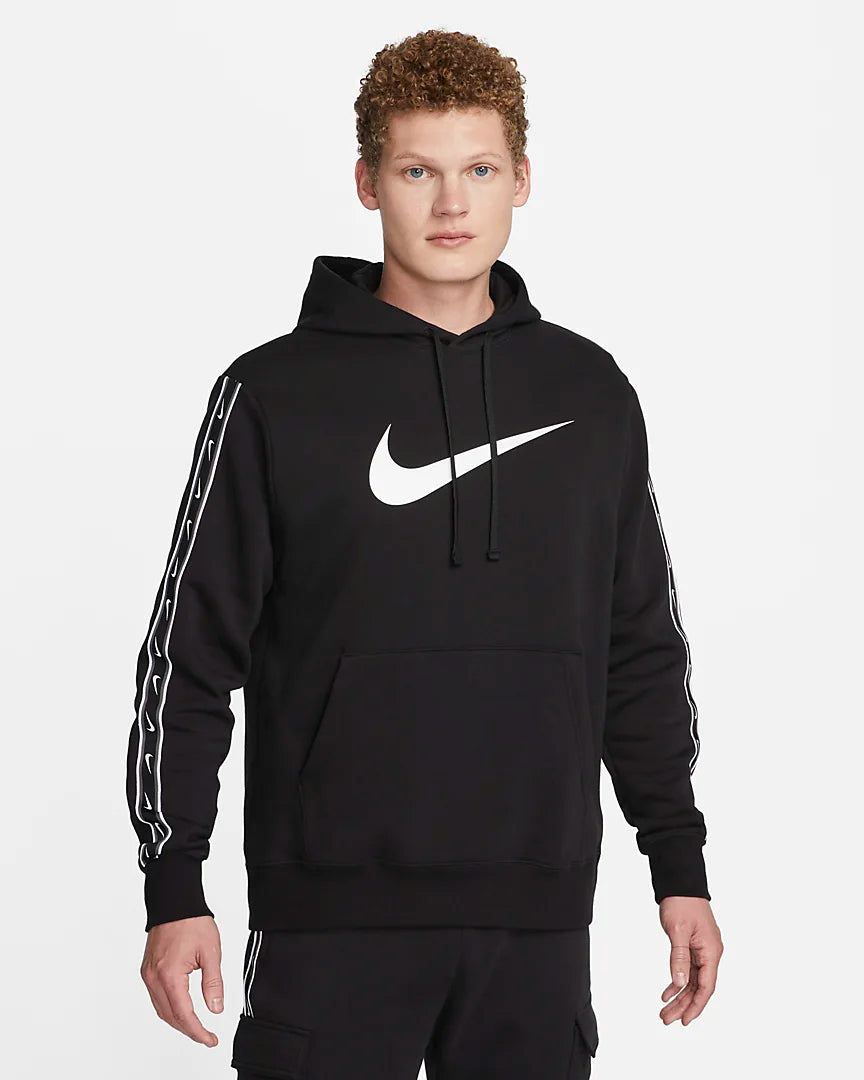 Sweat à capuche Nike Sportswear Repeat - Noir/Blanc/Gris